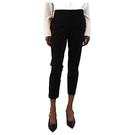 Theory-Black wool trousers - size UK 6-Black