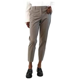 Theory-Grey tapered trousers - size UK 6-Grey