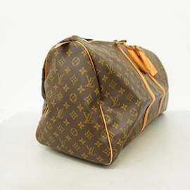 Louis Vuitton-Louis Vuitton Boston Bag Monogram Keepall 55-Brown