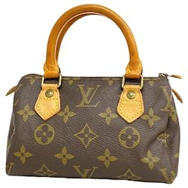 Louis Vuitton-Louis Vuitton Monogram Mini Speedy Handbag-Brown