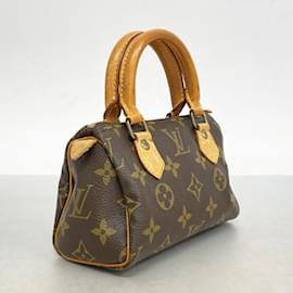 Louis Vuitton-Louis Vuitton Monogram Mini Speedy Handbag-Brown