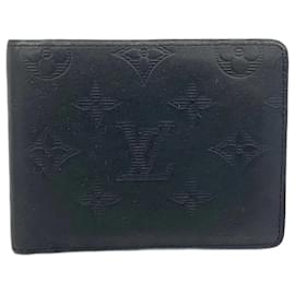 Louis Vuitton-Louis Vuitton Monogram Shadow Bill Wallet-Black