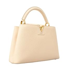 Louis Vuitton-Louis Vuitton Handbag Taurillon Capucines BB M54294-White