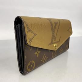 Louis Vuitton-Louis Vuitton Long Wallet Monogram Reverse Giant-Brown
