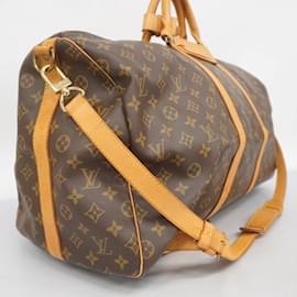Louis Vuitton-Louis Vuitton Boston Bag Monogram Keepall Bandouliere 55-Brown