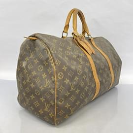 Louis Vuitton-Louis Vuitton Monogram Keepall 50 Boston Bag-Brown