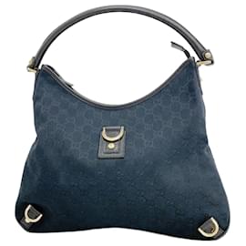 Gucci-Gucci Shoulder Bag GG Canvas Abby 130737-Black