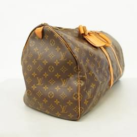 Louis Vuitton-Louis Vuitton Monogram Keepall 55 Boston Bag-Brown