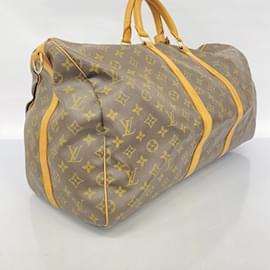 Louis Vuitton-Louis Vuitton Boston Bag Monogram Keepall Bandouliere 55-Brown