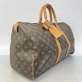 Louis Vuitton-Louis Vuitton Monogram Keepall 45 Boston Bag-Brown