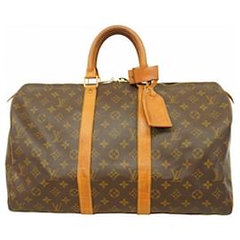 Louis Vuitton-Louis Vuitton Monogram Keepall 45 Boston Bag-Brown