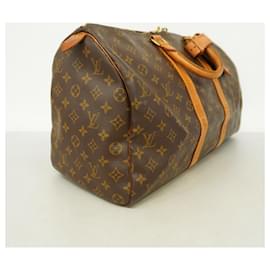 Louis Vuitton-Louis Vuitton Monogram Keepall 45 Boston Bag-Brown