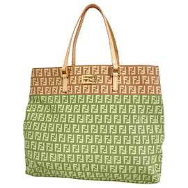 Fendi-Sac fourre-tout Fendi en toile nylon Zucchino-Beige