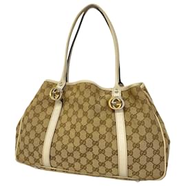Gucci-Gucci Tote Bag GG Canvas Twins-Brown