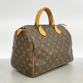 Louis Vuitton-Louis Vuitton Monogram Speedy 30 Handbag-Brown