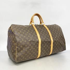 Louis Vuitton-Louis Vuitton Boston Bag Monogram Keepall 60-Brown