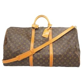 Louis Vuitton-Louis Vuitton Boston Bag Monogram Keepall Bandouliere 60-Brown