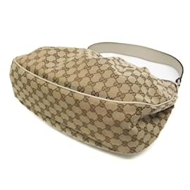 Gucci-Gucci Sukey 232955 Women's Leather and GG Canvas Shoulder Tote Bag-Beige,Cream