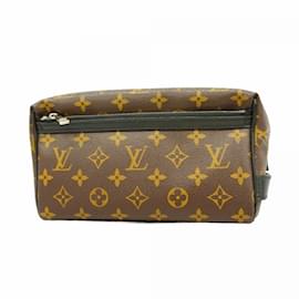Louis Vuitton-Louis Vuitton Monogram Macassar Clutch Bag-Brown,Black