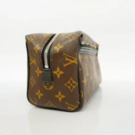 Louis Vuitton-Louis Vuitton Monogram Macassar Clutch Bag-Brown,Black