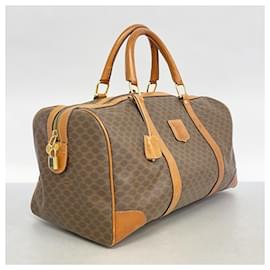 Céline-Celine Macadam Brown Handbag-Brown