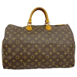 Louis Vuitton-Louis Vuitton Monogram Speedy 40 Handbag-Brown