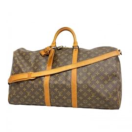 Louis Vuitton-Louis Vuitton Monogram Keepall Bandouliere 55-Brown