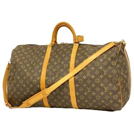 Louis Vuitton-Louis Vuitton Boston Bag Monogram Keepall Bandouliere 60-Brown