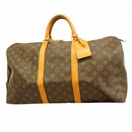 Louis Vuitton-Louis Vuitton Boston Bag Monogram Keepall 50-Brown