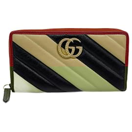 Gucci-Gucci GG Marmont Long Wallet-Black,Red,Beige