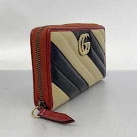 Gucci-Gucci GG Marmont Long Wallet-Black,Red,Beige