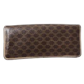 Céline-Celine Vintage Macadam Wallet Brown/Peach-Brown,Peach