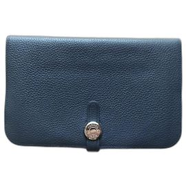 Hermès wallet in black leather Black