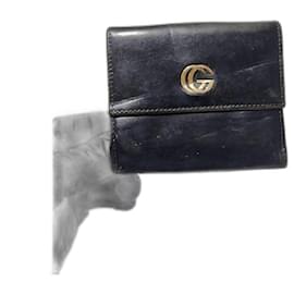 Gucci-Gucci GG Marmont Leather Wallet Black-Black