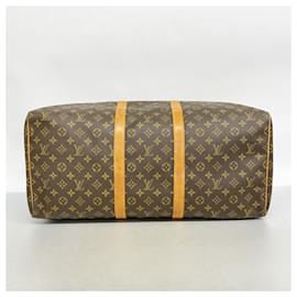 Louis Vuitton-Louis Vuitton Monogram Keepall 55 Boston Bag-Brown