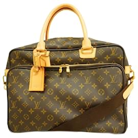 Louis Vuitton-Bolsa de mão masculina Louis Vuitton Monogram Ikar M23252 marrom-Marrom