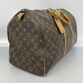 Louis Vuitton-Louis Vuitton Boston Bag Monogram Keepall 50-Brown