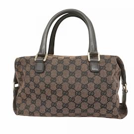 Gucci-Gucci Handbag GG Canvas 272375-Brown