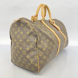 Louis Vuitton-Louis Vuitton Monogram Keepall 50 Boston Bag-Brown