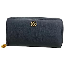 Gucci-Gucci Long Wallet Bamboo 739499-Black