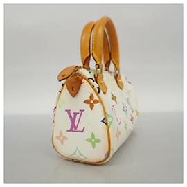 Louis Vuitton-Louis Vuitton Monogram Multicolor Mini Speedy Handbag-White