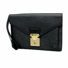 Louis Vuitton-Louis Vuitton Epi Pochette Clutch Bag-Black