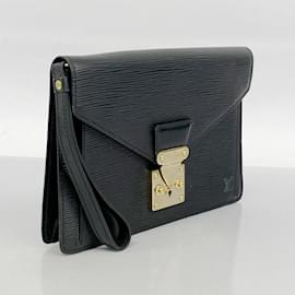 Louis Vuitton-Louis Vuitton Epi Pochette Clutch Bag-Black