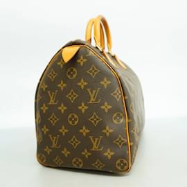Louis Vuitton-Louis Vuitton Monogram Speedy 35 Handbag-Brown
