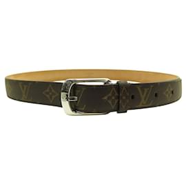Louis Vuitton-NOVO CINTURÃO LOUIS VUITTON ELLIPSE 30MM EM CANVAS MONOGRAMA M6919 T95-Marrom