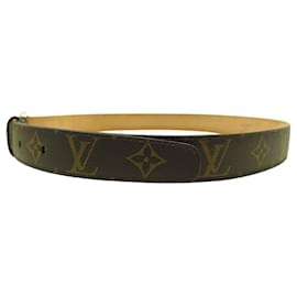Louis Vuitton-NOVO CINTURÃO LOUIS VUITTON ELLIPSE 30MM EM CANVAS MONOGRAMA M6919 T95-Marrom