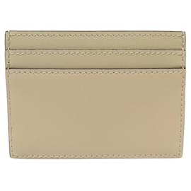 Gucci-NINE GUCCI OPHIDIA GG 523159 CANVAS AND LEATHER CARD HOLDER WALLET-Beige