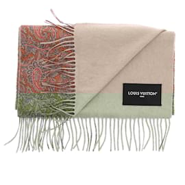 Louis Vuitton-LOUIS VUITTON Scarves T.  Cashmere-Orange