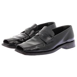 LOUIS VUITTON Flats T.EU 39 Leather Black