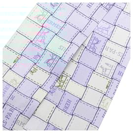 Hermès-Hermes Twilly Bolduc au Carre Check Scarf-Pink,Blue,Multiple colors